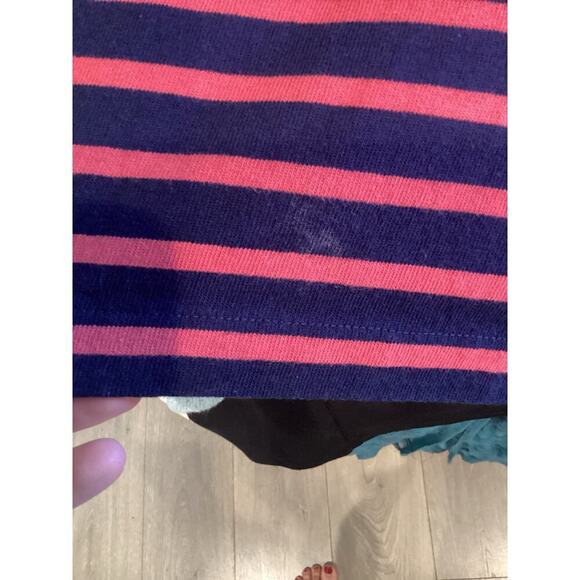 J.Crew Womens Popover Plus Size XXL Navy Blue Striped Sweater Nautical Preppy - Picture 11 of 13